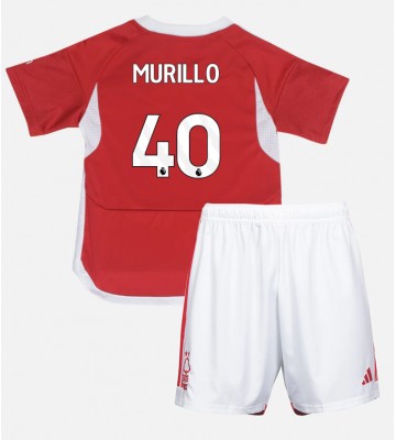 Nottingham Forest Murillo #40 Replika Babytøj Hjemmebanesæt Børn 2023-24 Kortærmet (+ Korte bukser)